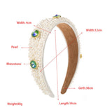 FASHION WIDE BRIMMED RHINESTONE PEARL HEADBAND_CWAHA2131