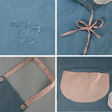 COFFEE GIRL PRINT SUMMER THIN APRON WITH POCKETS_CWMM2047