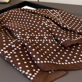 Minimalist Polka Herringbone Linen Feel Scarf_Cwasc03306