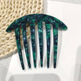 4 0 THICK PLATE FIVE TOOTH COMB ACETATE HAIRPIN_CWAHA4231