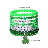 ST PATRICKS DAY BEADED LUCKY BRACELET SET_CWMM3503
