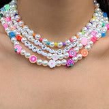 SIMPLEAND FLOWER BRAIDED MIX AND MATCH NECKLACE_CWAJE1497