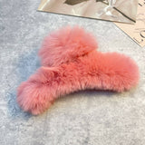REX RABBIT FUR CLAWS ELEGANT MIXED COLOR CLIPS_CWASC1591