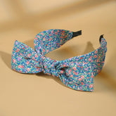 SOLID COLOR PLEATED RABBIT EARS BOW HEADBAND_CWAHA1690