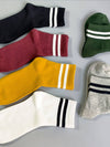2 STRIPE COTTON MID SOCKS FOR WOMEN WHOLESALE_CWMS070