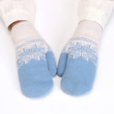 Winter Warm Knitted Plush Jacquard Gloves_Cwag0254