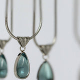 Fashionable Water Drop Blue Ocean Necklace_Cwaje05660