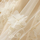 EMBROIDERED TULLE A LINE MAXI SKIRT PLUS SIZE_CWBMS0370