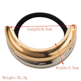 BOUTIQUE METAL RHINESTONE BOW ELASTIC HAIR TIE_CWAHA6180