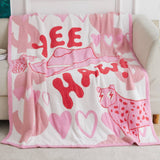 SIMPLE SMILING FACE KNITTED JACQUARD BLANKET_CWMM0324