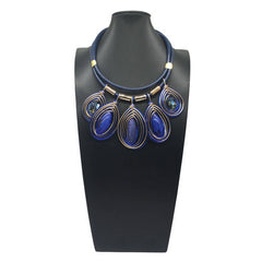 BOHEMIAN CRYSTAL PENDANT EARRINGS NECKLACE SET_CWMM4742