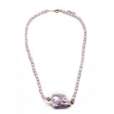 HIGH END FASHION HANDMADE PEARL NECKLACE SET_CWAJE3906