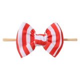 STRIPED CHILDRENS HAIRBAND BOW HAIR ROPE_CWAHA2351