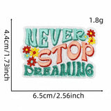 PERSONALIZED COLORFUL ENGLISH EMBROIDERY PATCH_CWMM4029