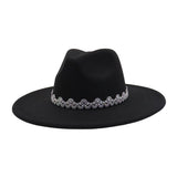 MEN WOMEN WOOL BLEND FEDORA HAT HEART TOP_CWAH04386