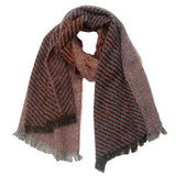 FRINGE PATCHWORK SCARF UNISEX WINTER SHAWL WRAP_CWASC0873