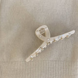 Rhinestone Hair Claw Simple Elegant Shark Clip_Cwaha07964