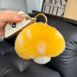 CUTE LITTLE MUSHROOM CAR KEYCHAIN BAG PENDANT_CWMM2533