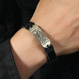 SIMPLE HAND WOVEN VINTAGE LEATHER BRACELET_CWMM4521
