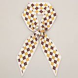 FLORAL LETTER SCARF HAIR TIE BAG RIBBON_CWASC0096