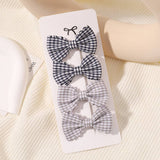 GIRLS PLAID LACE HAIR CLIPS DAILY PRINCESS_CWAHA6738