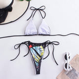 2 PIECE BIKINI SWIMSUIT WITH BUTTERFLY DESIGN PRINT_CWMW0178