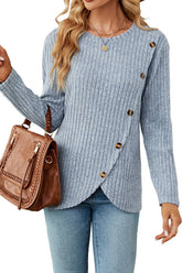 Women Tulip Hem Shirt_Cwtstl0780