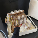 2024 NEW MULTI LAYER ZIPPER RIBBON CHEST BAG_CWAB2086
