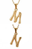 FASHION TEXTURE ALPHABET INITIAL NECKLACE_CWAJE223