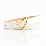 Versatile Heart-Shaped Buckle High-End Belt