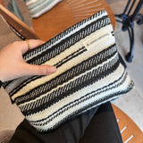 Striped Handbag Makeup Bag Travel Wash Organizer_Cuab00680