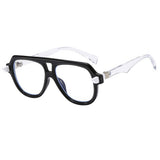 RETRO SPORTY DOUBLE BRIDGE COLORBLOCK SUNGLASSES_CWASG1197