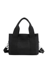 SIMPLE SQUARE HANDLE CANVAS CROSS BODY BAG_CUAB0105