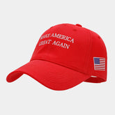 RED BASEBALL HAT MAKE AMERICA GREAT AGAIN CWAH2023
