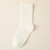 SOLID COLOR BONELESS SOCKS STACKED MID TUBE SOCKS_CWMS1116