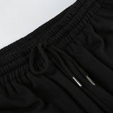 Sports Loose Lace-Up Elastic-Waist Casual Pants