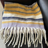 STRIPE SCARF COZY FAUX CASHMERE WINTER WRAP_CWASC2359