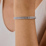 ELEGANT TWO TONE 18K GOLD TITANIUM CHAIN BRACELET_CWAJE4834