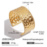 MODERN MINIMALIST 18K GOLD WAVE OPEN CUFF_CWAJE4634