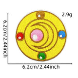 GIRL CARTOON MAGIC WARRIOR EMBROIDERED PATCH_CWMM4069