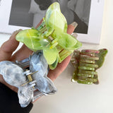 Ink Butterfly Claw Clip Elegant Hair Accessory