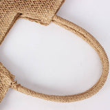 SIMPLE SOLID COLOR PAPER ROPE WOVEN BAG_CWAB4716