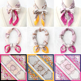 ARRIVAL ENGLISH LETTER FLOWER SQUARE SCARF_CWASC1169