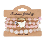 MULTI LAYER BUTTERFLY AND FLOWER BRACELET_CWAJE2230