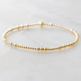 GOLD COPPER BEADS DIY BEADED BRACELET_CWAB4640