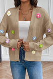 Women Knitted Flower Cardigan_Cwocal0501