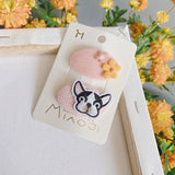 CHILDRENS OVAL EMBROIDERED PATCH HAIRPIN_CWAHA1845