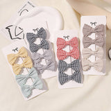 GIRLS PLAID LACE HAIR CLIPS DAILY PRINCESS_CWAHA6738