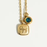 NEW RETRO 12 ZODIAC SIGN PENDANT NECKLACE_CWMM3753