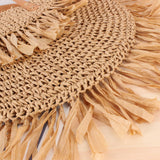 SEMICIRCLE TASSEL ONE SHOULDER BEACH STRAW BAG_CWAB2021